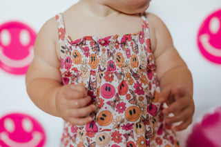 SOCIAL BUTTERFLY DREAM SMOCKED JUMPSUIT