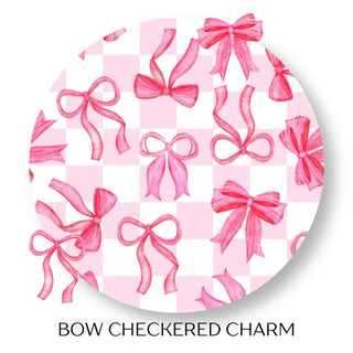 BOW CHECKERED CHARM