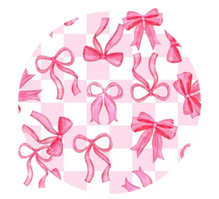 BOW CHECKERED CHARM