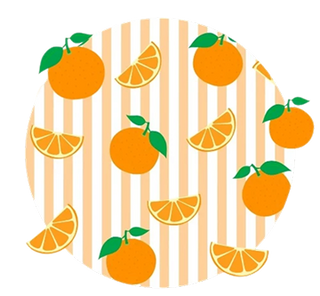 Orange Blossom Stripes