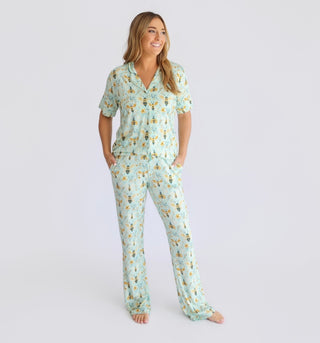 BUZZ & BLOOM WOMEN'S SHORT SLEEVE FLARE DREAM SET