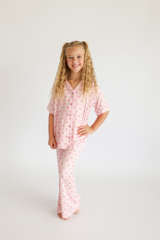 VINTAGE CHERRY CHARM DREAM GIRL'S FLARE SET