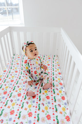 LOVEBUG BLOOMS DREAM CRIB SHEET