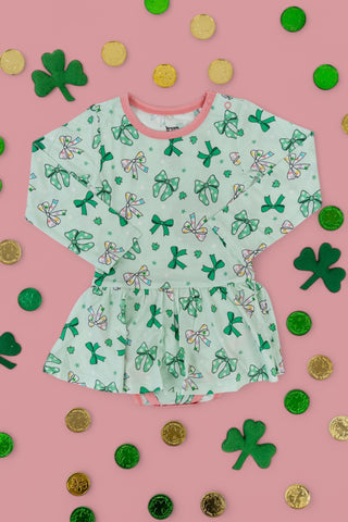 CLOVER BOWS DREAM BODYSUIT DRESS