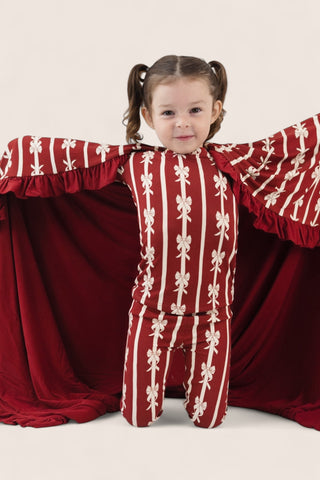 MISTLE-BOWS DREAM RUFFLE BLANKET