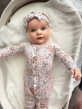 AUTUMN BLOSSOM DREAM RUFFLE ROMPER
