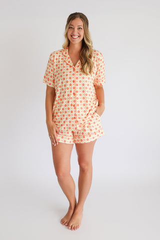 PEACH PERFECT BOWS WOMEN’S DREAM SHORT SET