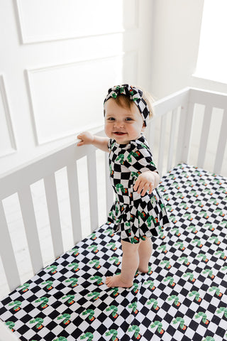 CATERPILLAR CHECK DREAM BODYSUIT DRESS