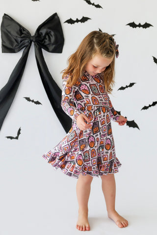 SPOOKY SWEETHEART DREAM RUFFLE DRESS