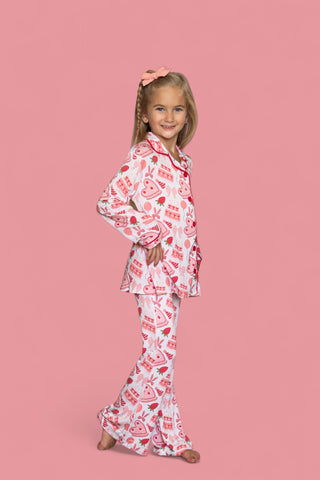 BERRY SWEET BIRTHDAY DREAM GIRL'S FLARE SET