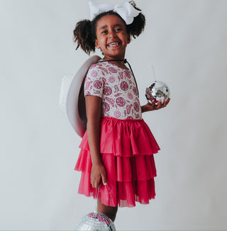 short sleeve tutu dress Ditsy Floral Short Sleeve Tutu Dress