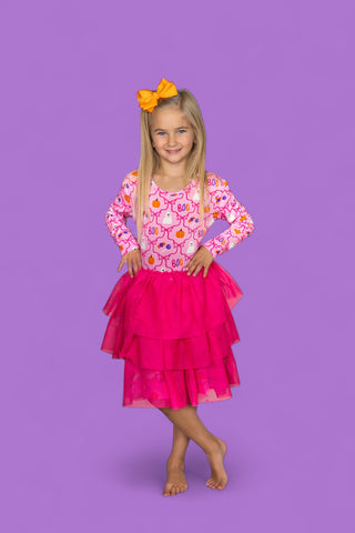 BERRY SWEET BOO LONG SLEEVE DREAM TUTU DRESS