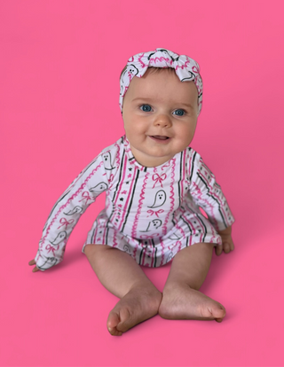 BOO AND BOWS LONG SLEEVE DREAM BODYSUIT DRESS