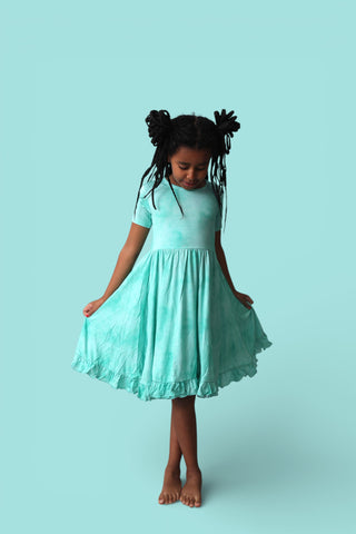 JADE MIST DREAM RUFFLE DRESS