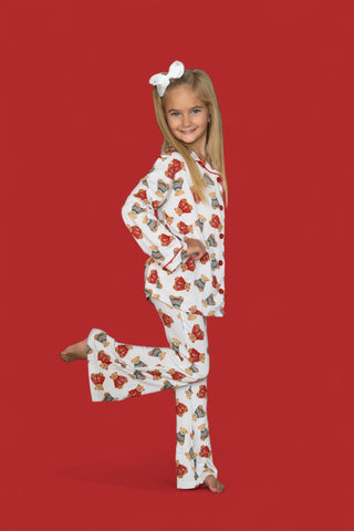 BEAR-Y COZY CHRISTMAS DREAM GIRL'S FLARE SET
