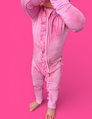 PINK DAYDREAM DREAM RUFFLE ROMPER