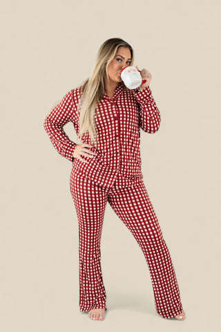 PEPPERMINT PLAID WOMEN'S DREAM FLARE SET