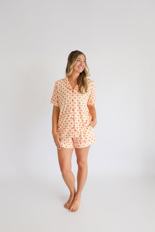 PEACH PERFECT BOWS WOMEN’S DREAM SHORT SET