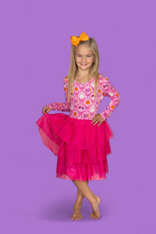 BERRY SWEET BOO LONG SLEEVE DREAM TUTU DRESS