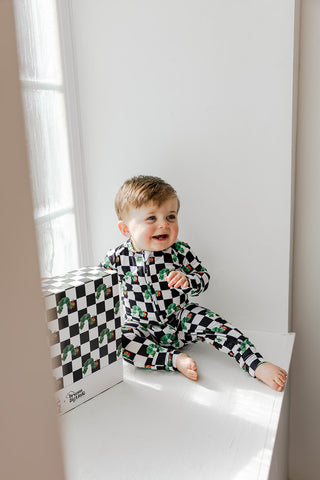 CATERPILLAR CHECK DREAM ROMPER