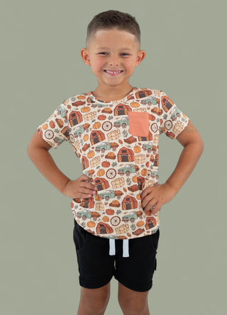 HAYRIDE AND HARVEST DREAM POCKET TEE