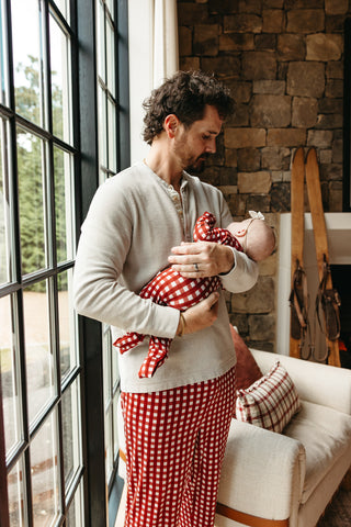 PEPPERMINT PLAID DREAM ROMPER