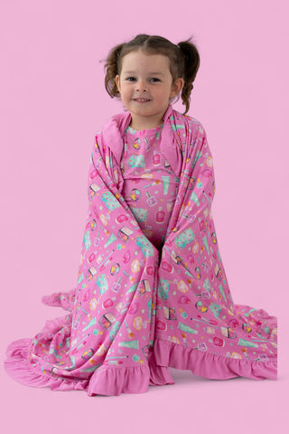 GLAMOUR MAGIC DREAM RUFFLE BLANKET