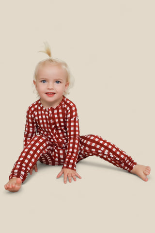 PEPPERMINT PLAID DREAM ROMPER