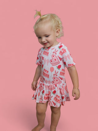 BERRY SWEET BIRTHDAY DREAM BODYSUIT DRESS