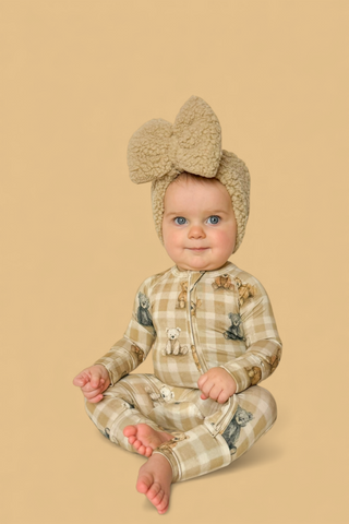 TEDDY CHECK DREAM ROMPER