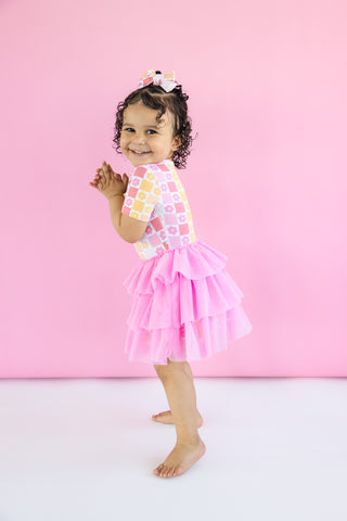 Summer Sunset Checkers Dream TUTU Dress 5/6