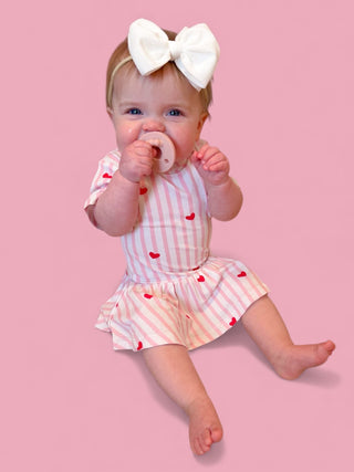 SWEETHEART STRIPES DREAM BODYSUIT DRESS