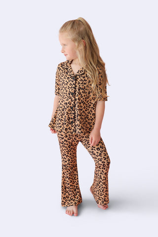LEOPARD DREAM GIRL'S FLARE SET