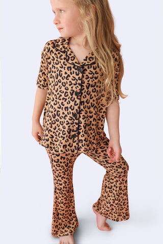 LEOPARD DREAM GIRL'S FLARE SET