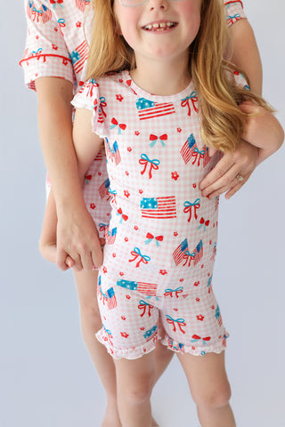 STAR-SPANGLED SWEETHEART DREAM RUFFLE SHORT SET