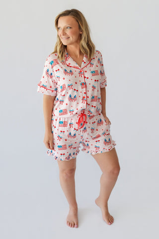 STAR-SPANGLED SWEETHEART WOMEN’S DREAM SHORT SET