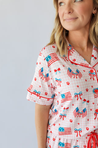 STAR-SPANGLED SWEETHEART WOMEN’S DREAM SHORT SET
