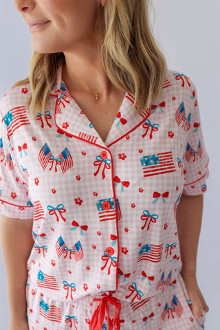 STAR-SPANGLED SWEETHEART WOMEN’S DREAM SHORT SET