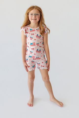 STAR-SPANGLED SWEETHEART DREAM RUFFLE SHORT SET