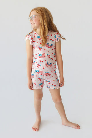 STAR-SPANGLED SWEETHEART DREAM RUFFLE SHORT SET