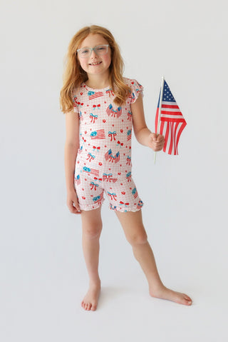 STAR-SPANGLED SWEETHEART DREAM RUFFLE SHORT SET