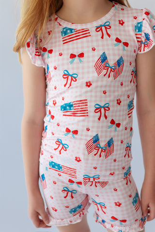 STAR-SPANGLED SWEETHEART DREAM RUFFLE SHORT SET