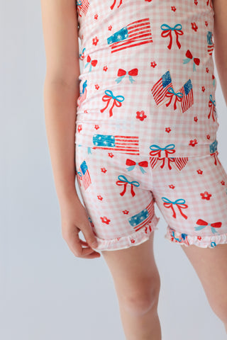 STAR-SPANGLED SWEETHEART DREAM RUFFLE SHORT SET