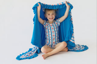 LIBERTY BLOSSOM BOWS DREAM RUFFLE BLANKET