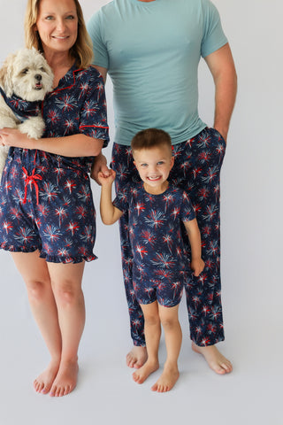 RED, WHITE & BOOM DREAM MEN'S PANTS