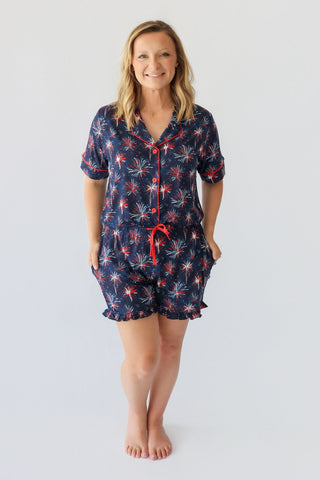 RED, WHITE & BOOM WOMEN’S DREAM SHORT SET