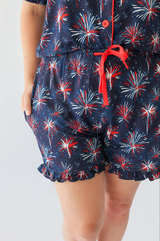 RED, WHITE & BOOM WOMEN’S DREAM SHORT SET