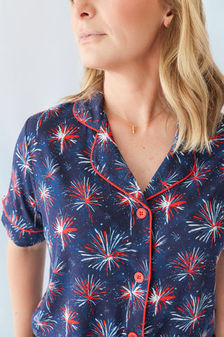 RED, WHITE & BOOM WOMEN’S DREAM SHORT SET