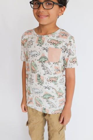 DINO DELIGHT DREAM POCKET TEE