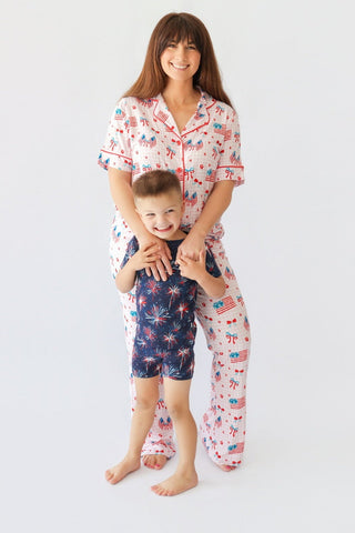 RED, WHITE & BOOM DREAM SHORT SET